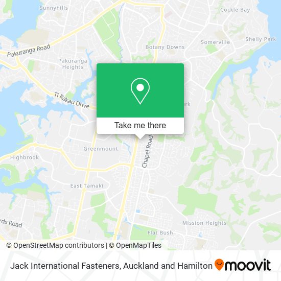 Jack International Fasteners map