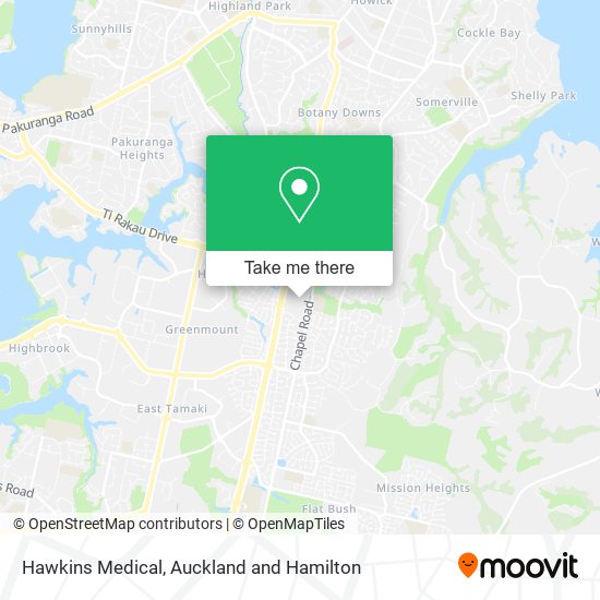 Hawkins Medical map