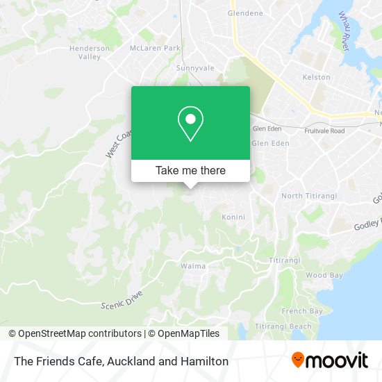 The Friends Cafe map