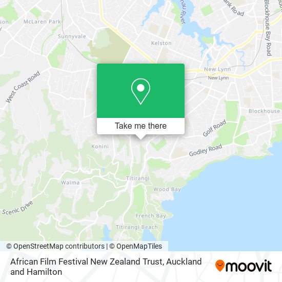 African Film Festival New Zealand Trust map