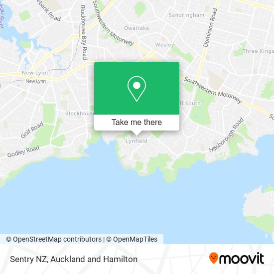 Sentry NZ map