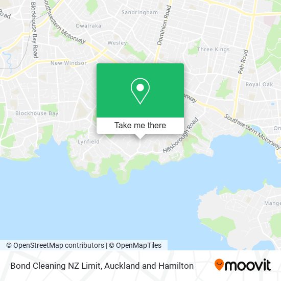 Bond Cleaning NZ Limit map