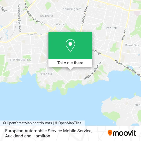 European Automobile Service Mobile Service map