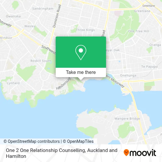 One 2 One Relationship Counselling map