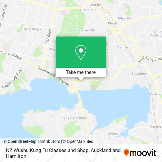 NZ Wushu Kung Fu Classes and Shop map