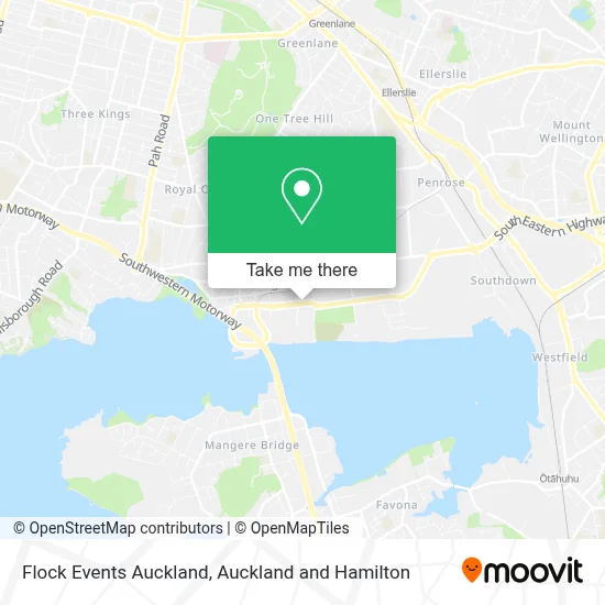 Flock Events Auckland map