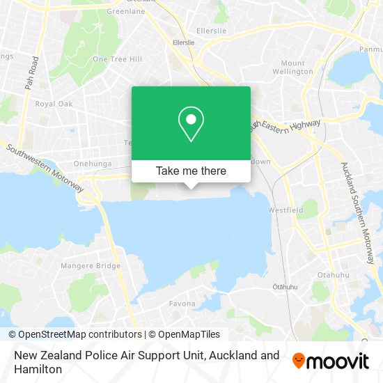 New Zealand Police Air Support Unit map