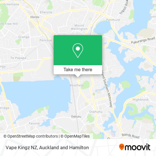 Vape Kingz NZ map
