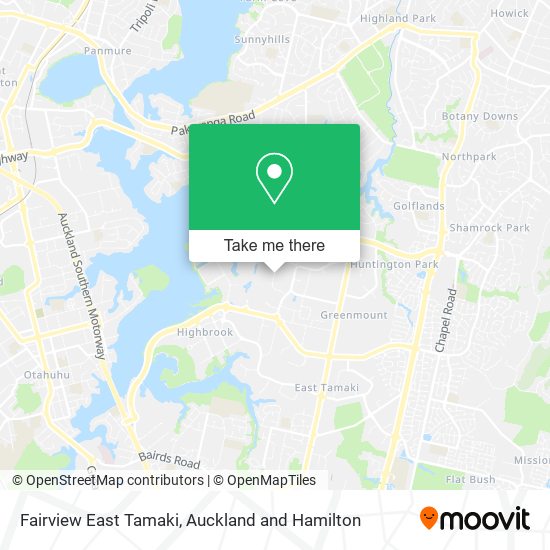 Fairview East Tamaki map