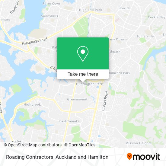 Roading Contractors map