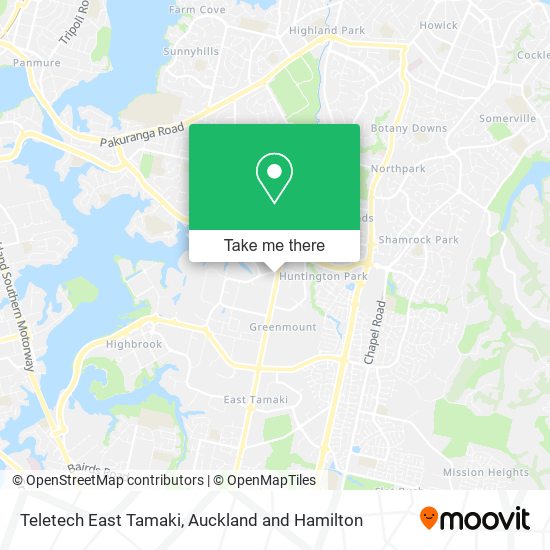 Teletech East Tamaki map