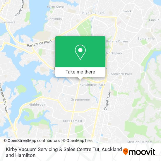 Kirby Vacuum Servicing & Sales Centre Tut map