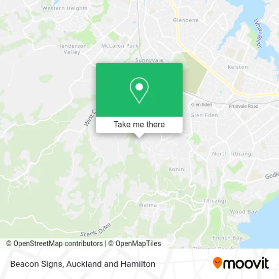 Beacon Signs map