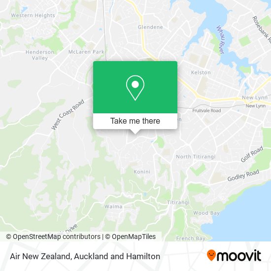 Air New Zealand地图