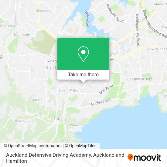 Auckland Defensive Driving Academy map