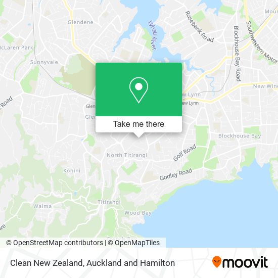 Clean New Zealand map