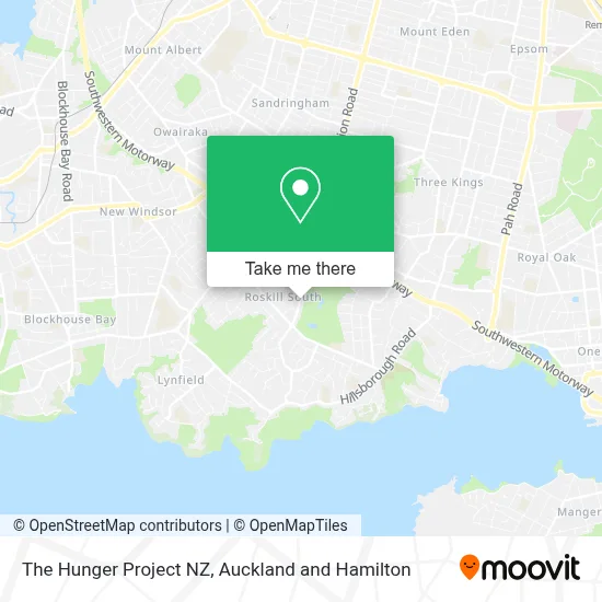 The Hunger Project NZ map
