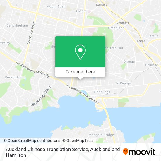Auckland Chinese Translation Service map