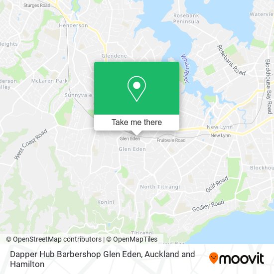 Dapper Hub Barbershop Glen Eden map