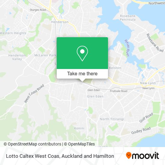 Lotto Caltex West Coas map