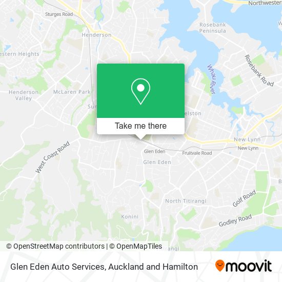 Glen Eden Auto Services map