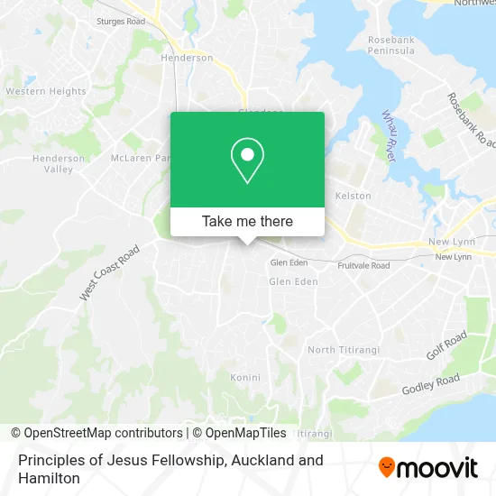 Principles of Jesus Fellowship map