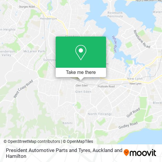 President Automotive Parts and Tyres map