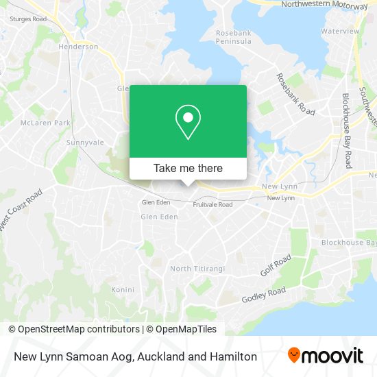 New Lynn Samoan Aog map