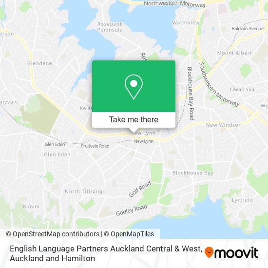 English Language Partners Auckland Central & West map