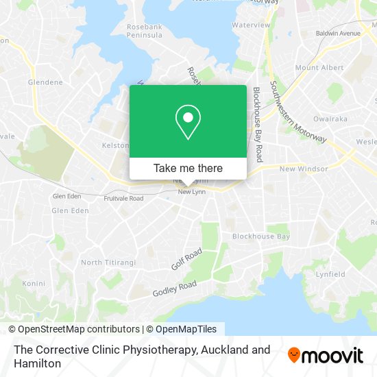 The Corrective Clinic Physiotherapy map