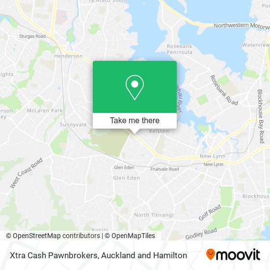 Xtra Cash Pawnbrokers map