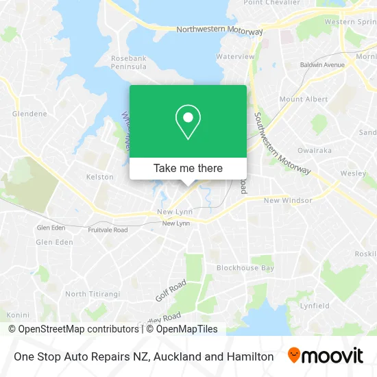 One Stop Auto Repairs NZ map