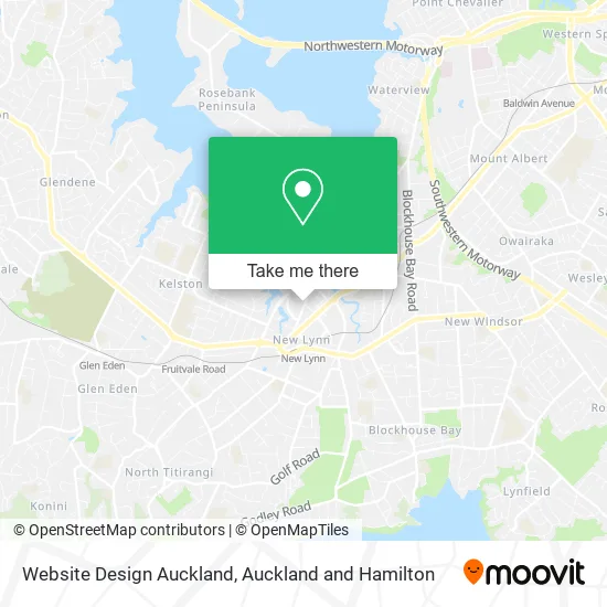Website Design Auckland map