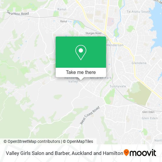 Valley Girls Salon and Barber map