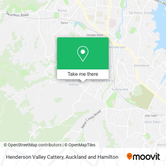 Henderson Valley Cattery地图