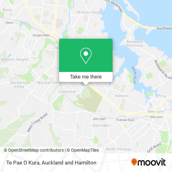 Te Pae O Kura map