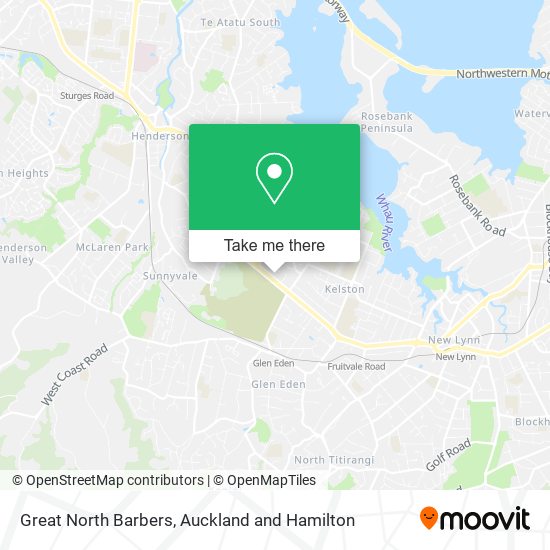 Great North Barbers map