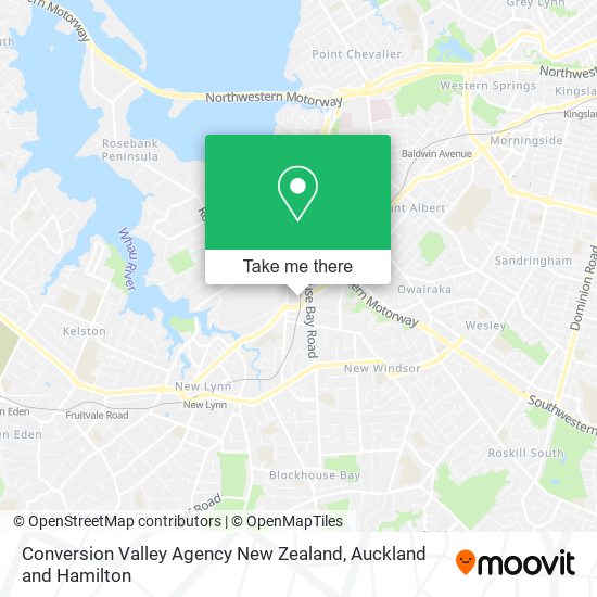 Conversion Valley Agency New Zealand map