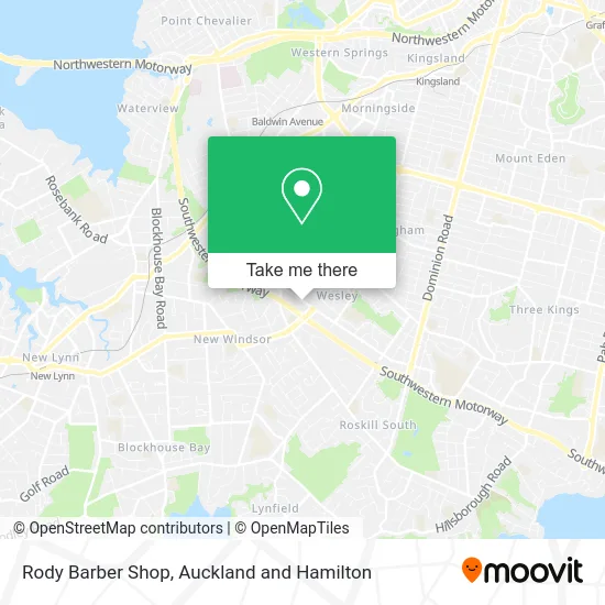 Rody Barber Shop map