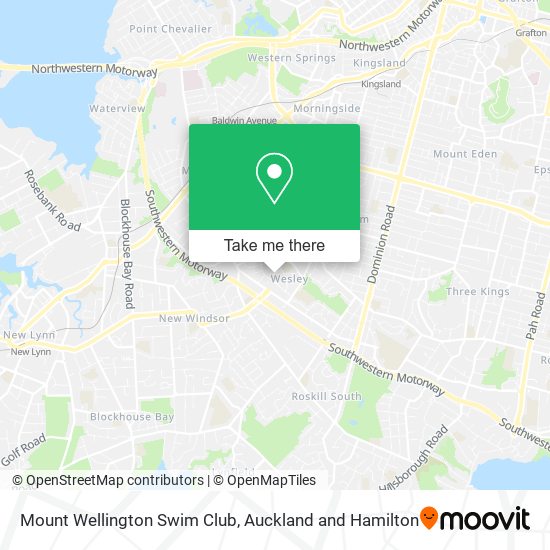 Mount Wellington Swim Club map