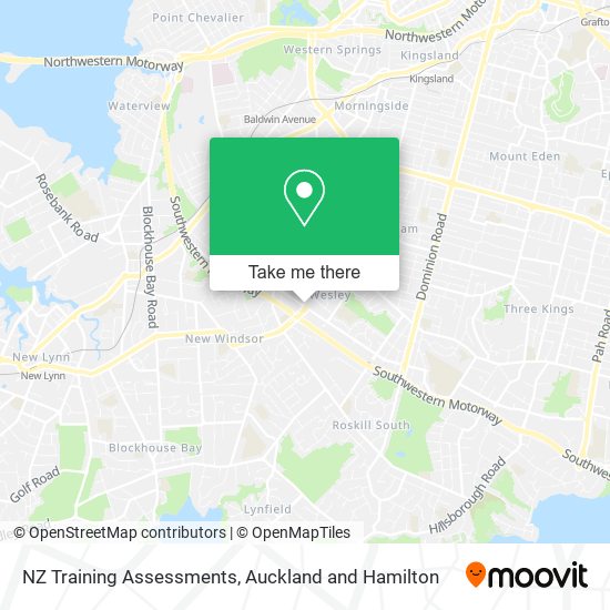 NZ Training Assessments map