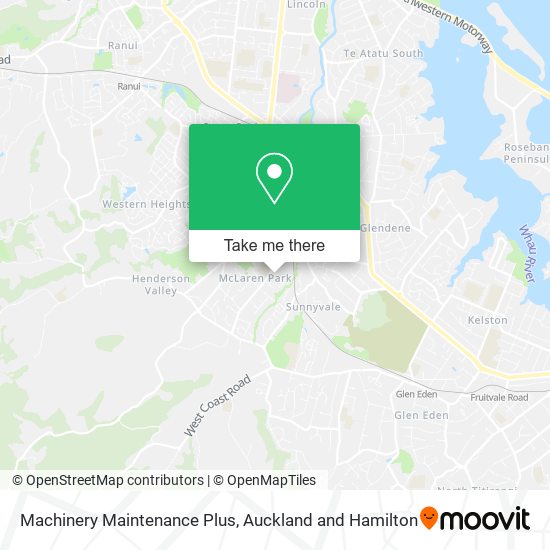 Machinery Maintenance Plus map