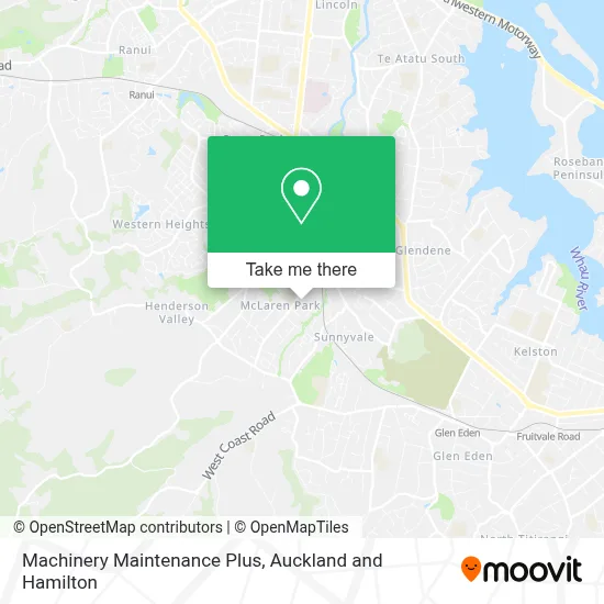 Machinery Maintenance Plus map