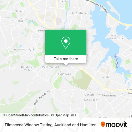 Filmscene Window Tinting map