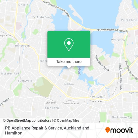 PB Appliance Repair & Service map