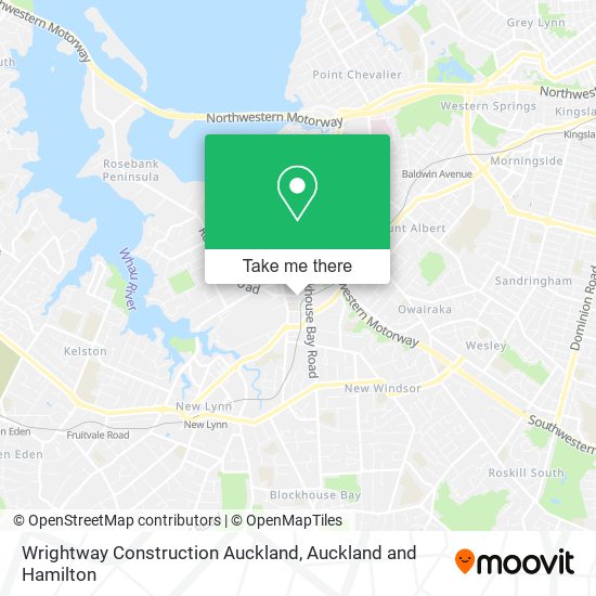 Wrightway Construction Auckland map