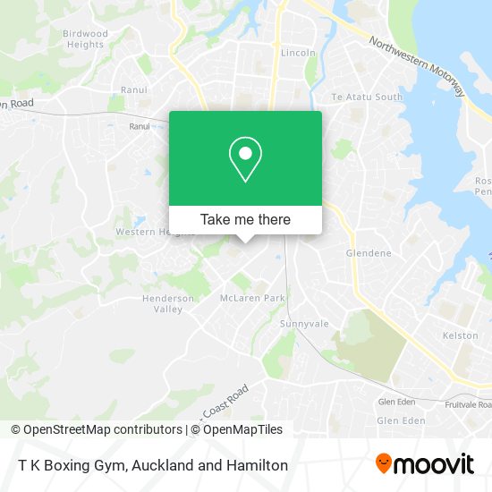 T K Boxing Gym地图