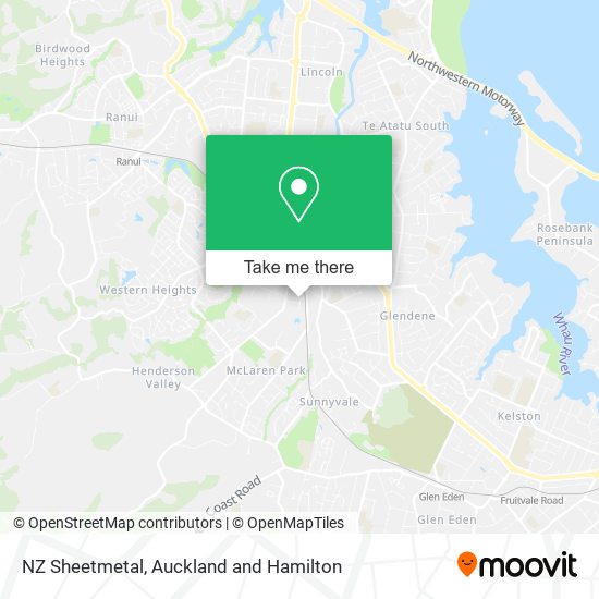 NZ Sheetmetal map