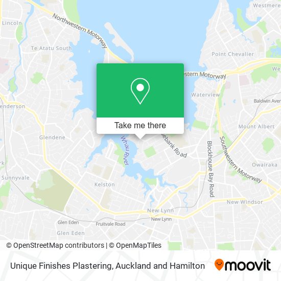 Unique Finishes Plastering map