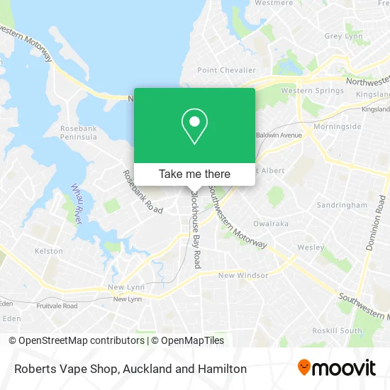Roberts Vape Shop map